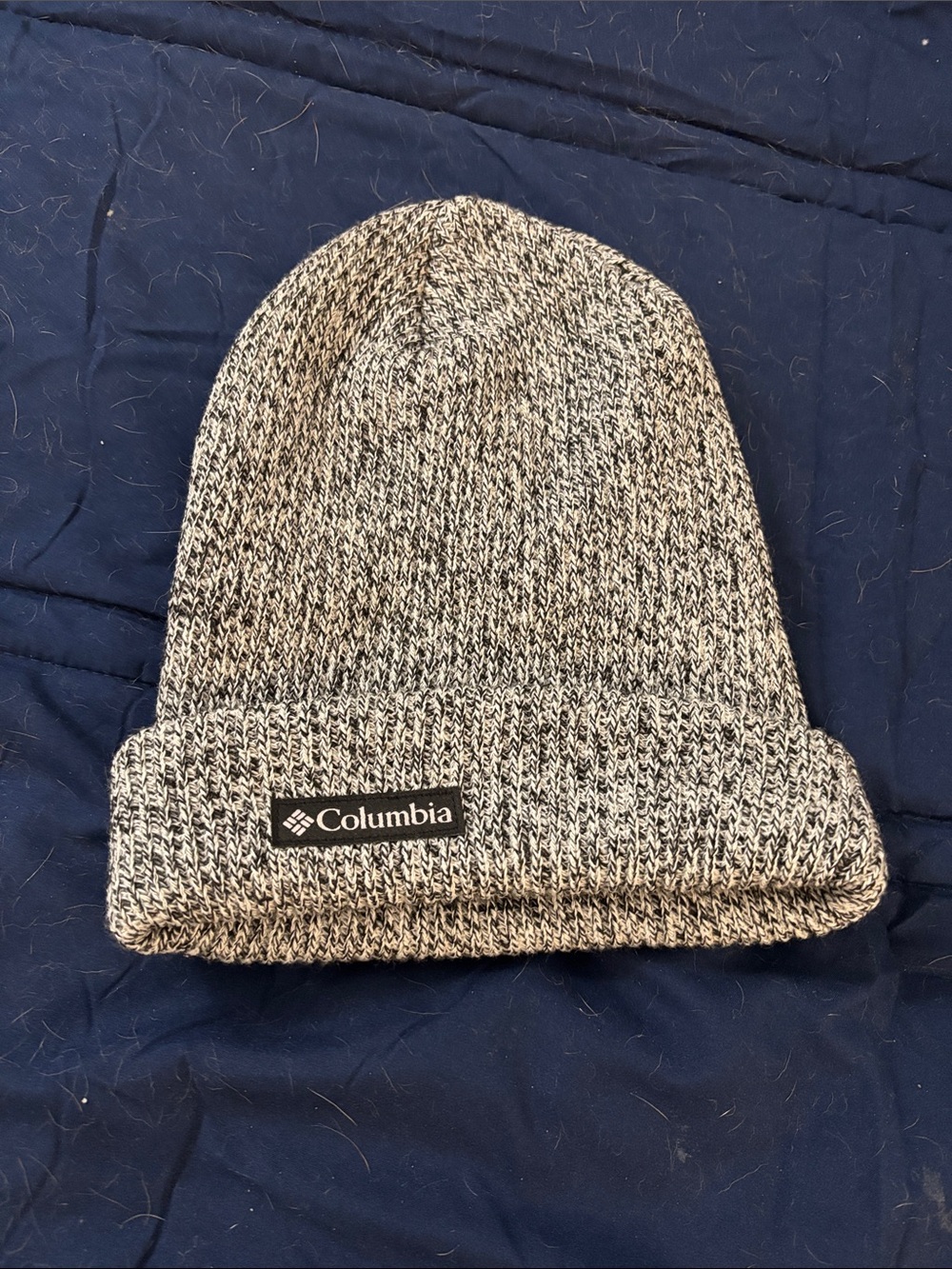 Columbia Marled Knit Beanie - Black and White